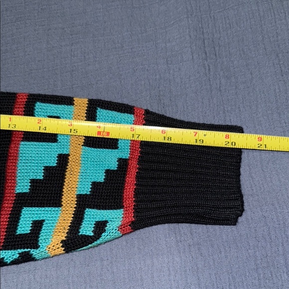 Pioneer Wear Womens Aztec Pattern Design Knit Sweater Vintage 80s EUC M - Picture 5 of 9